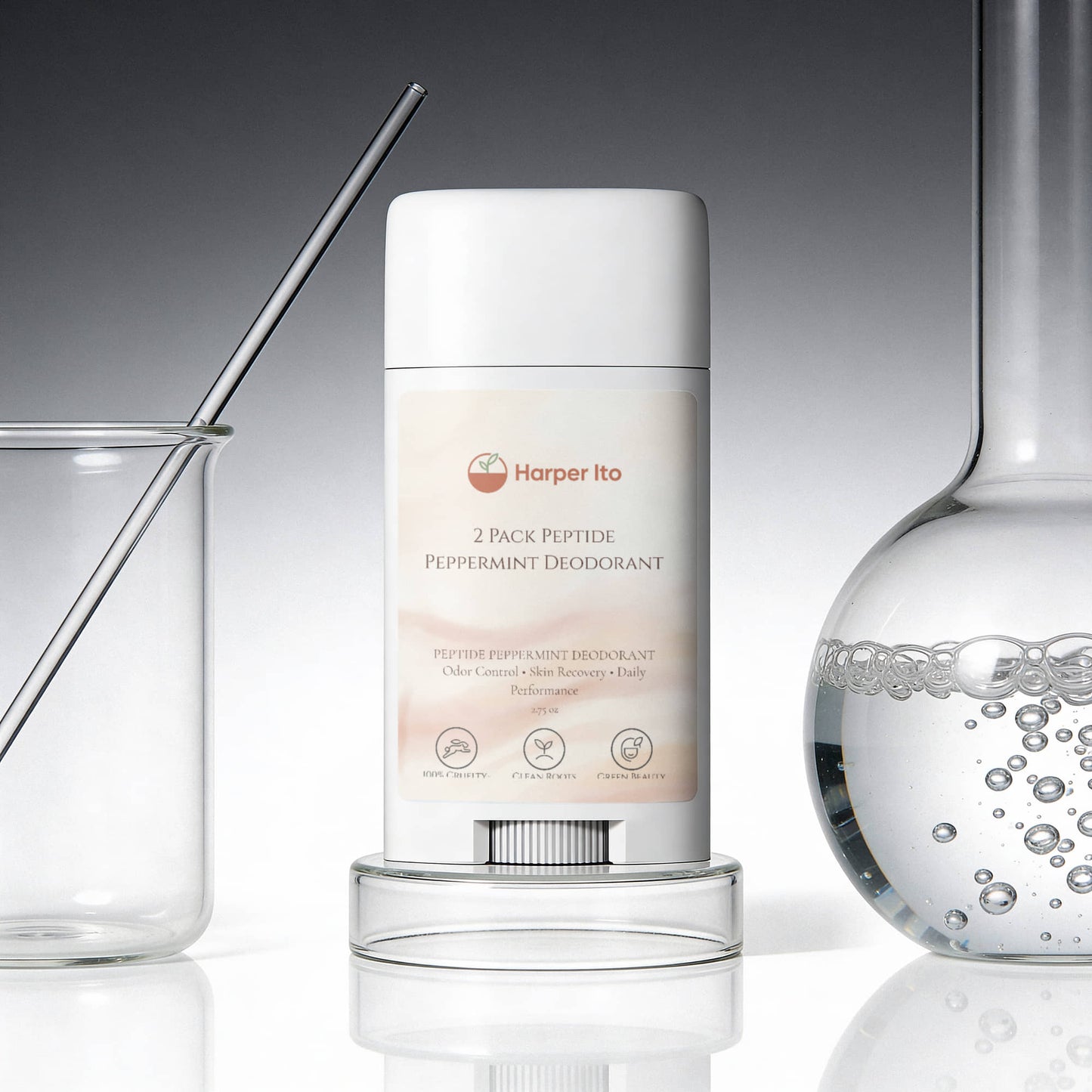 2 Pack Peptide Peppermint Deodorant
