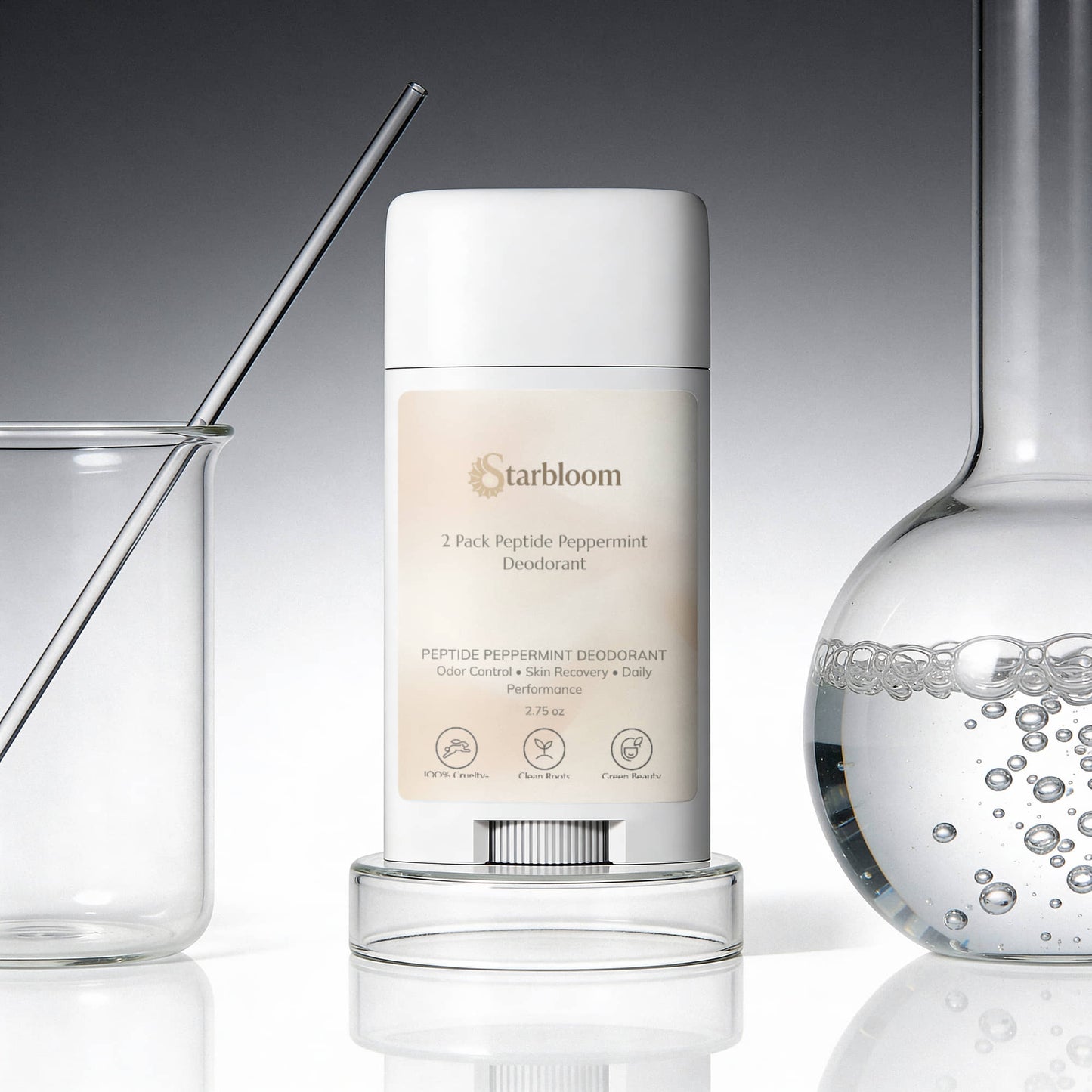 2 Pack Peptide Peppermint Deodorant