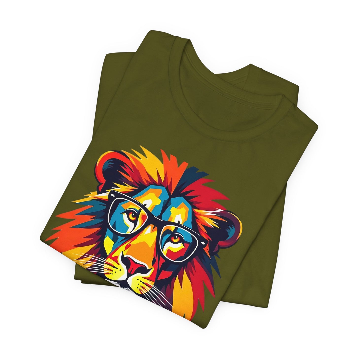 lion wearing glasses Tee