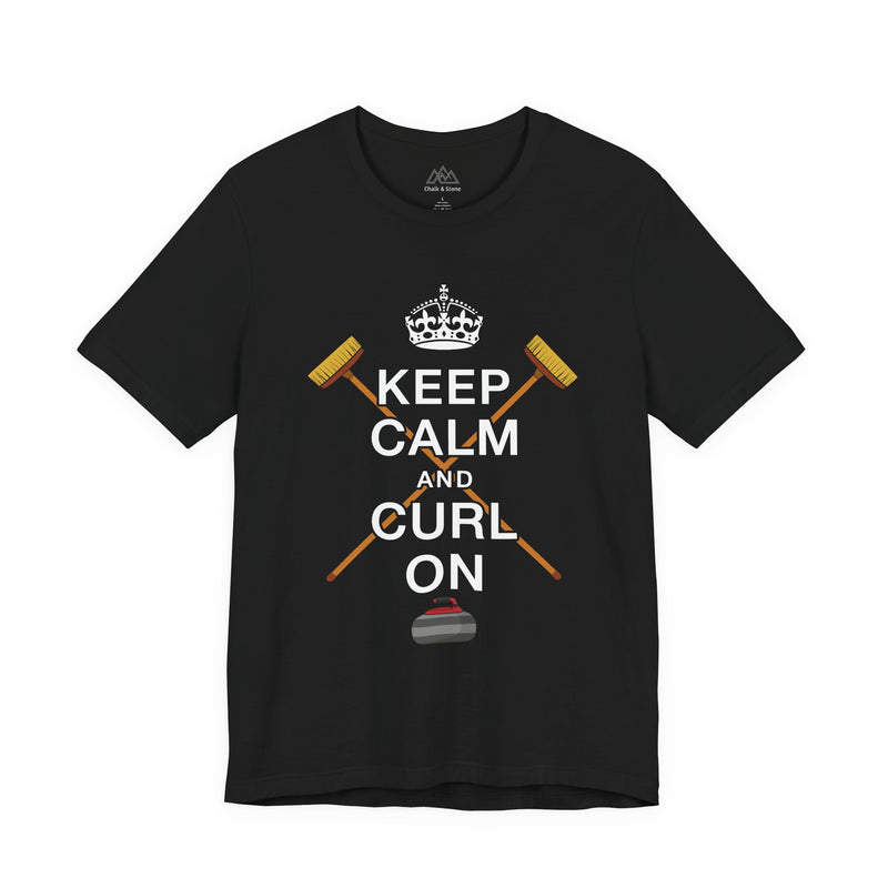 Keep calm & curl on T-Shirt