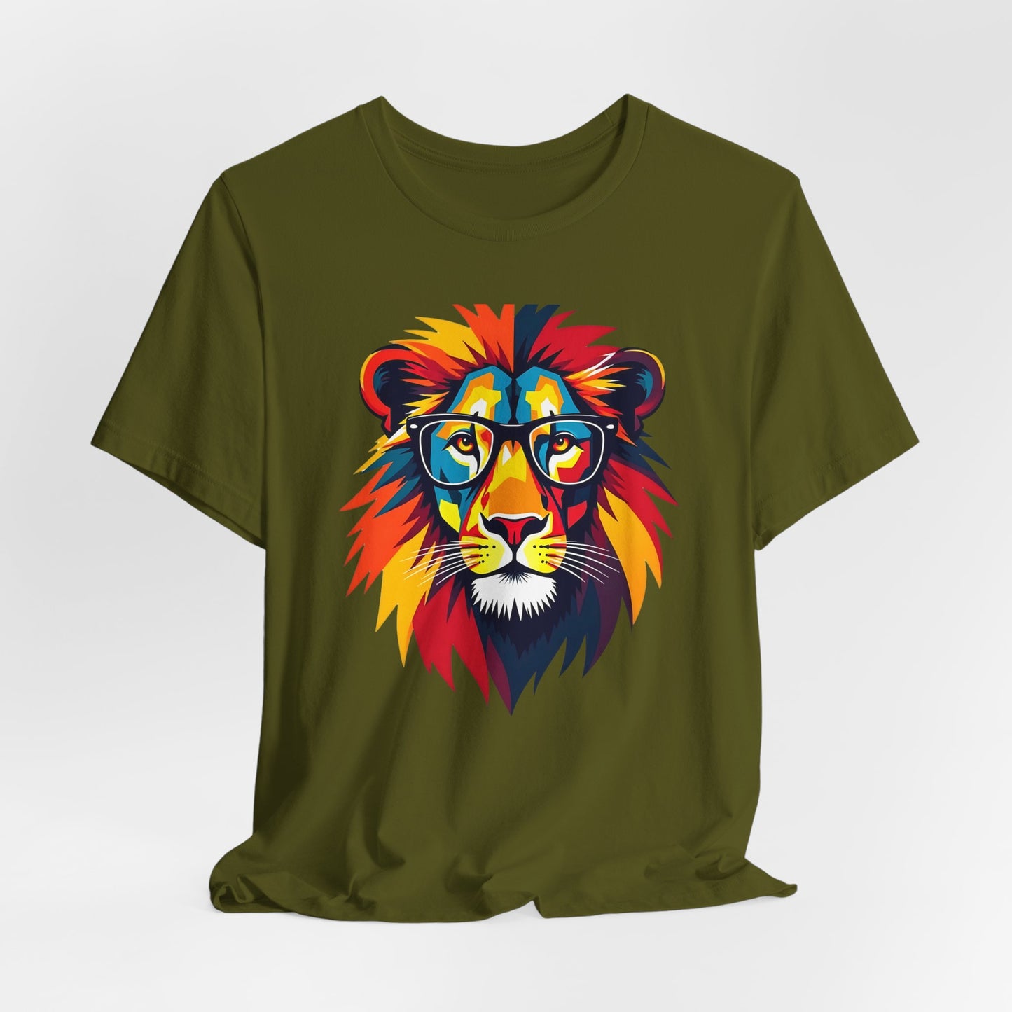 lion wearing glasses Tee