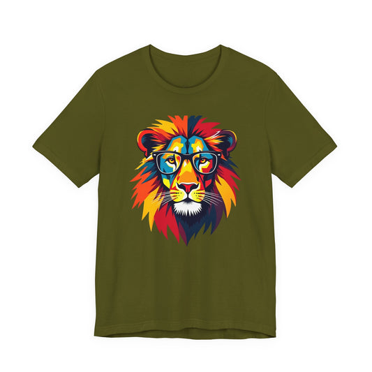 lion wearing glasses Tee