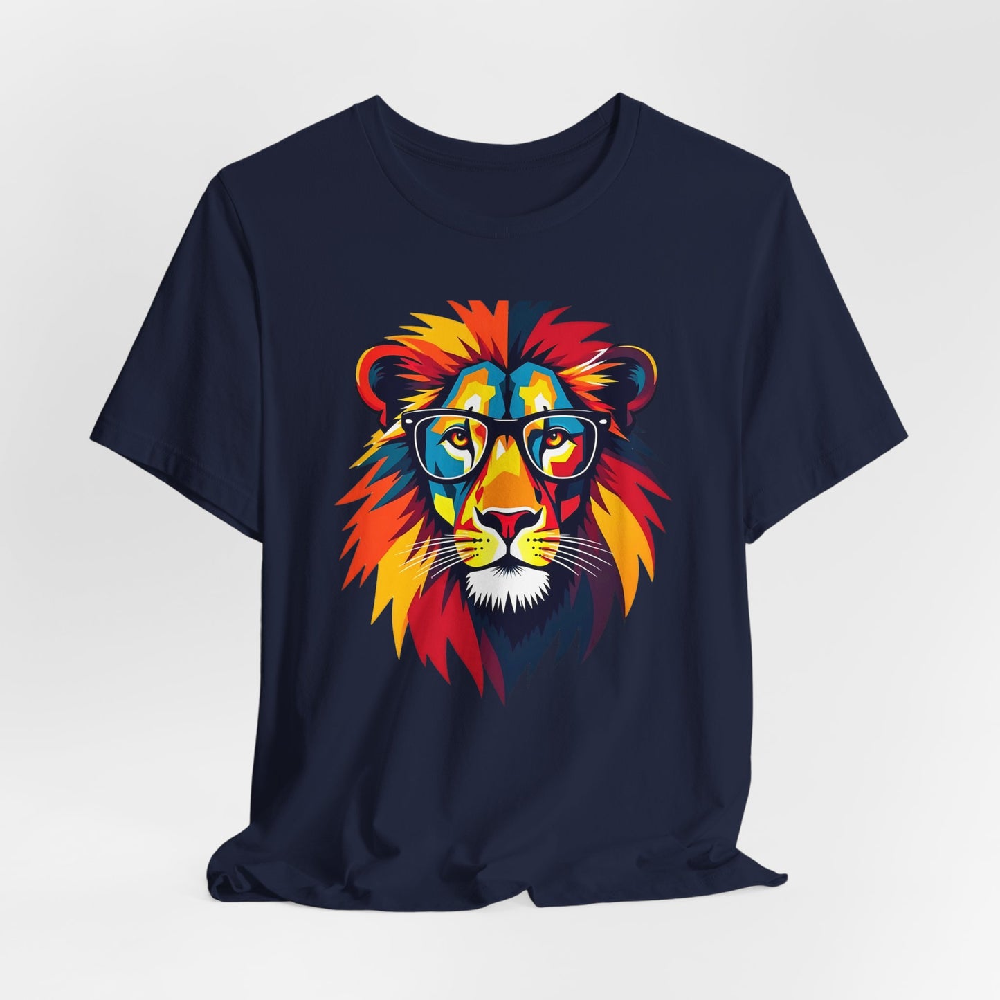 lion wearing glasses Tee