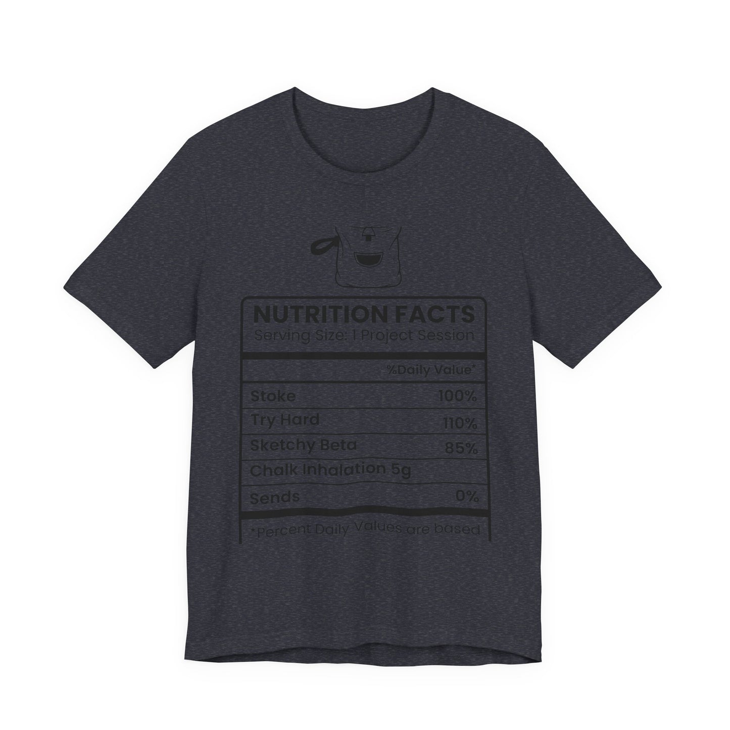 Boulderer Nutrition Facts Tee