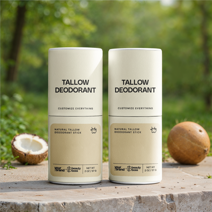 2 Pack Natural Tallow Deodorant Stick