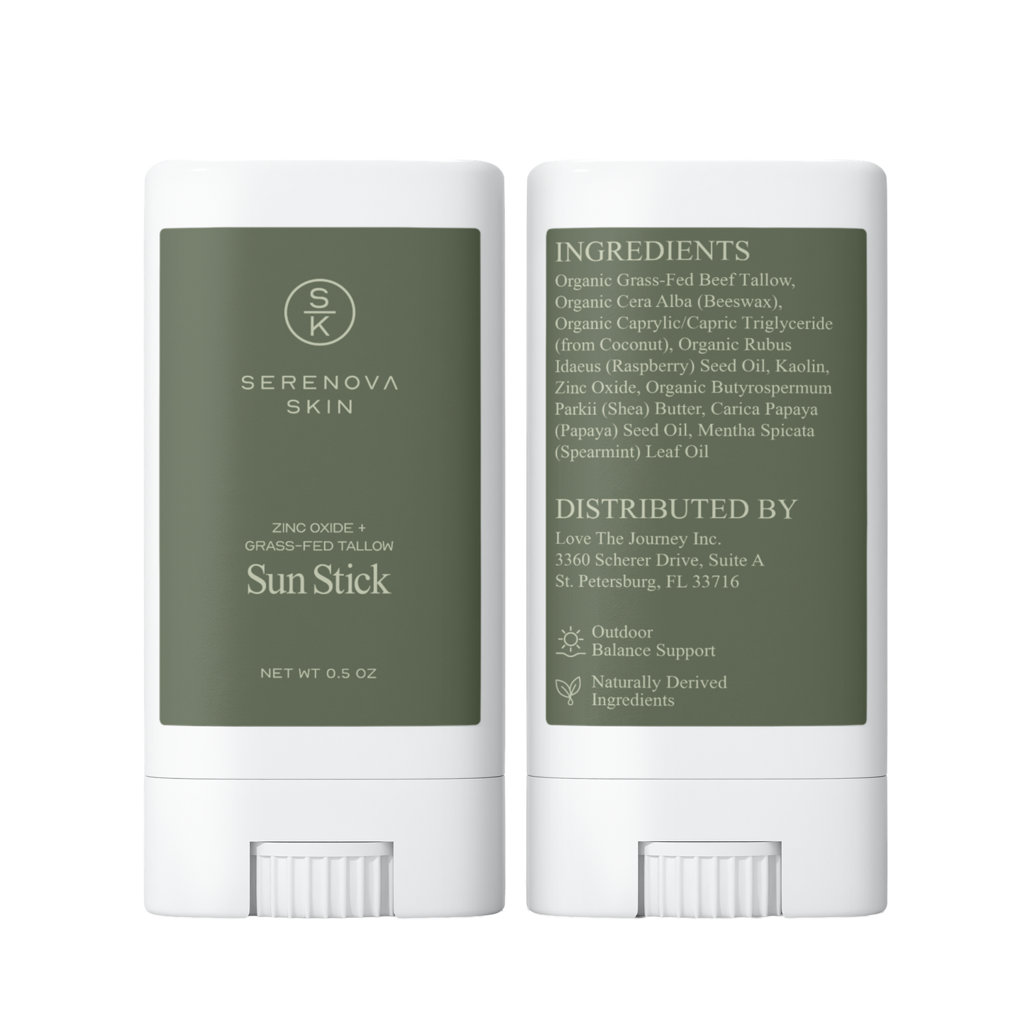 2 Pack Tallow Zinc Sun Stick