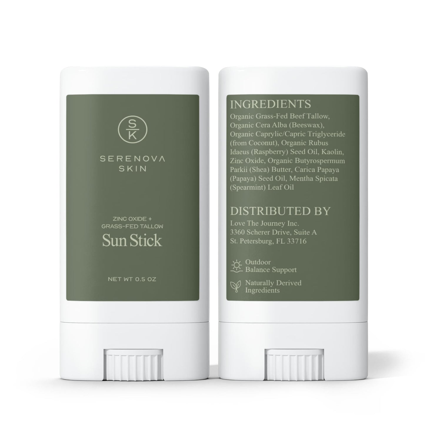 2 Pack Tallow Zinc Sun Stick