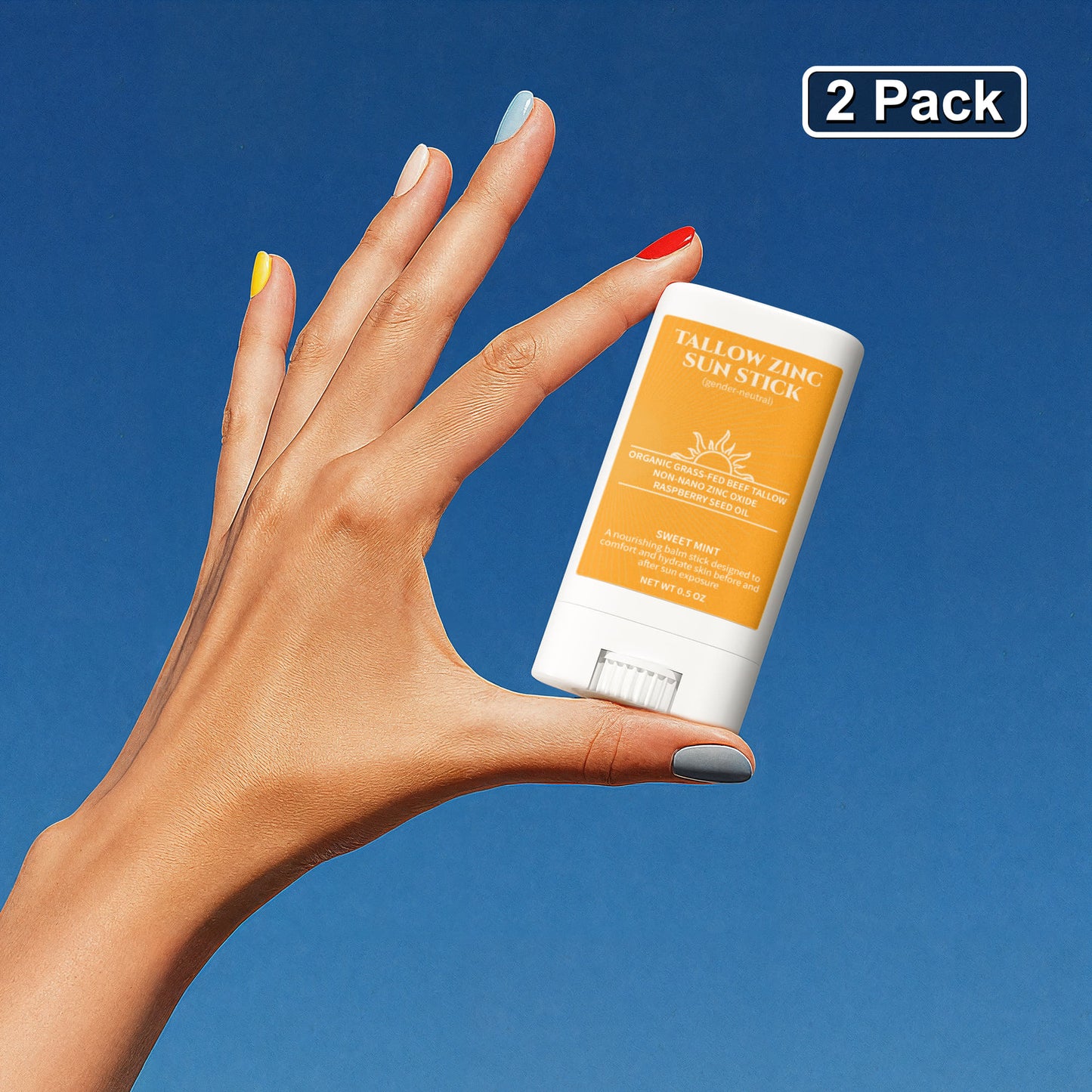 2 Pack Tallow Zinc Sun Stick