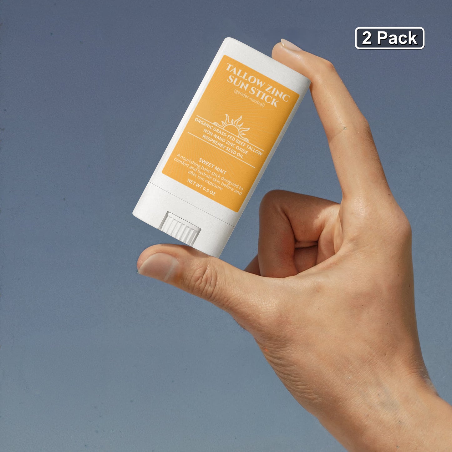 2 Pack Tallow Zinc Sun Stick