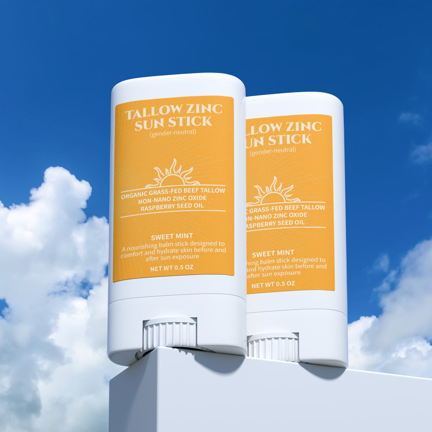 2 Pack Tallow Zinc Sun Stick