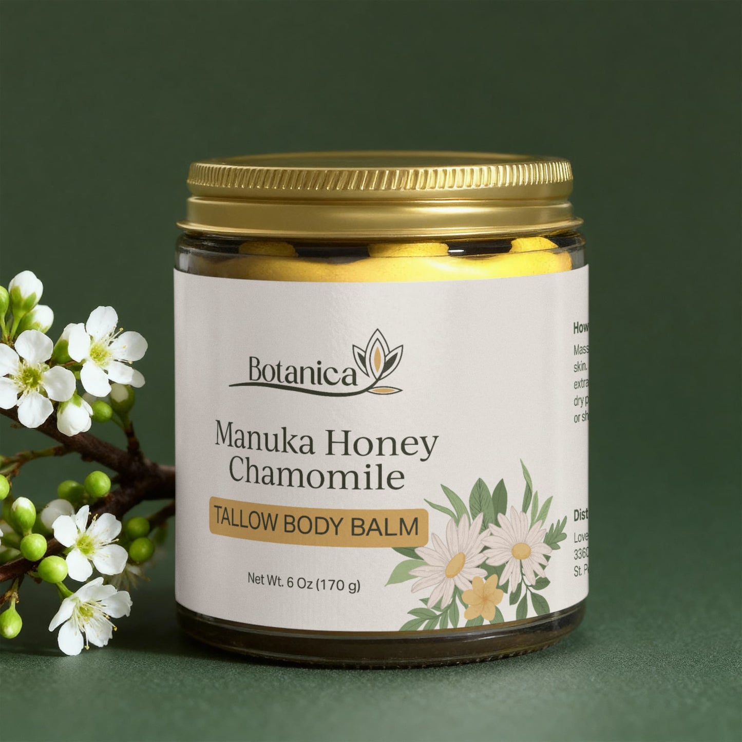 Manuka Honey Chamomile Tallow Body Balm
