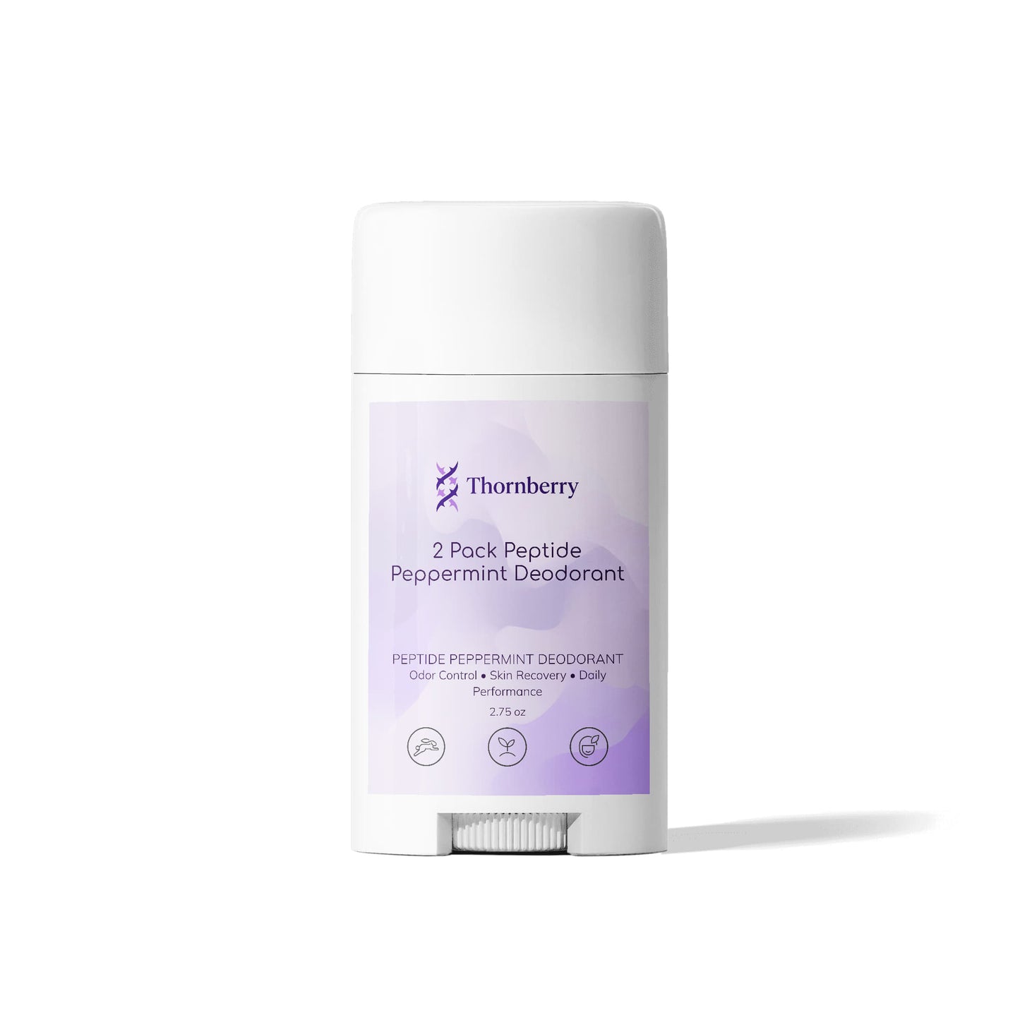 2 Pack Peptide Peppermint Deodorant