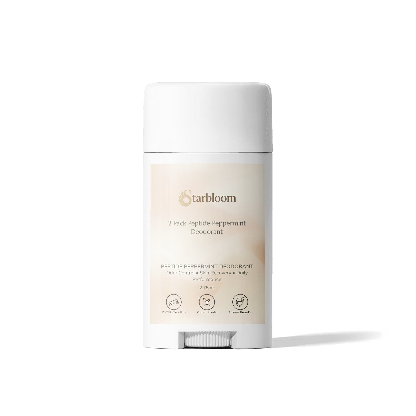 2 Pack Peptide Peppermint Deodorant