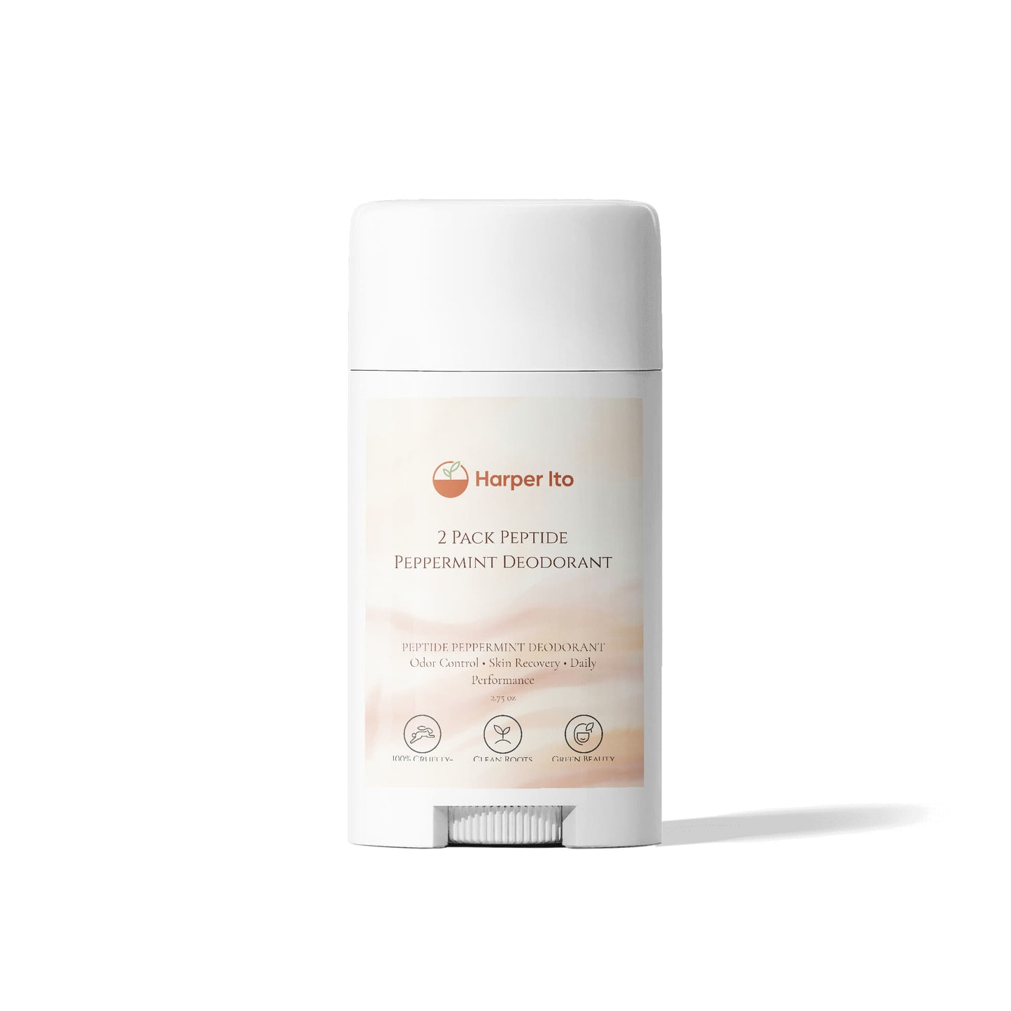 2 Pack Peptide Peppermint Deodorant