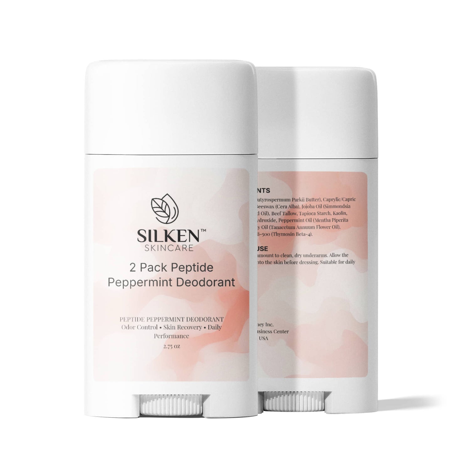 2 Pack Peptide Peppermint Deodorant