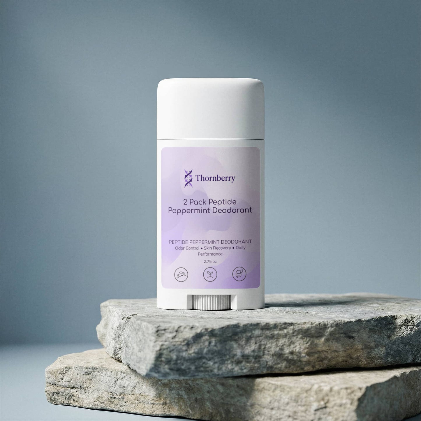 2 Pack Peptide Peppermint Deodorant
