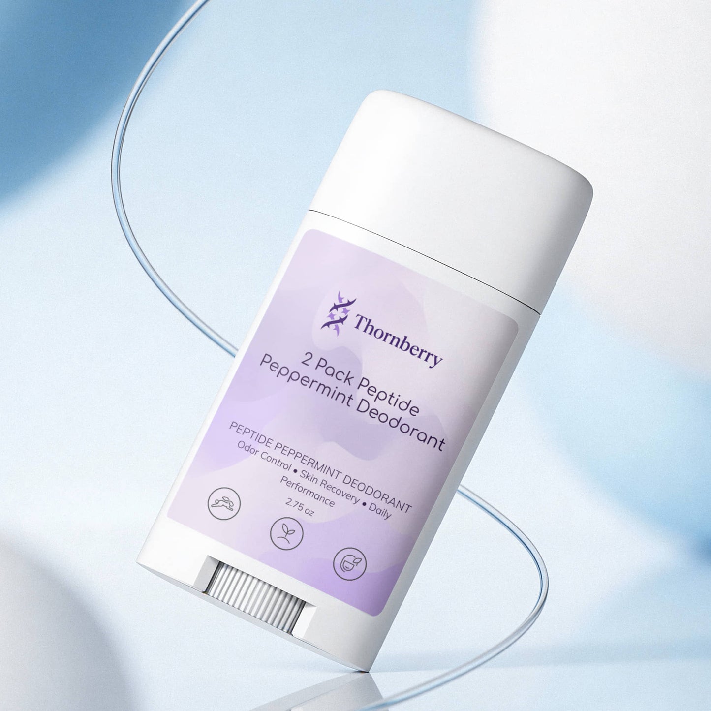 2 Pack Peptide Peppermint Deodorant