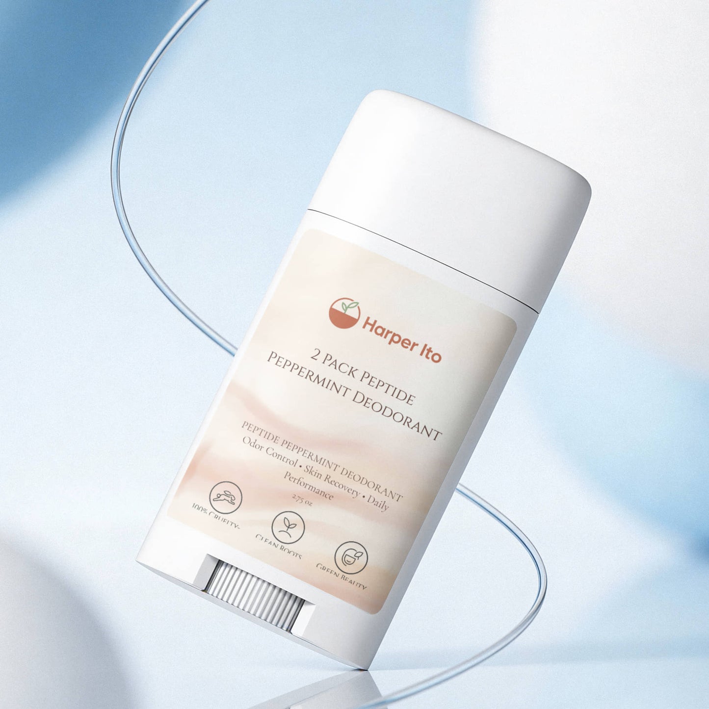 2 Pack Peptide Peppermint Deodorant
