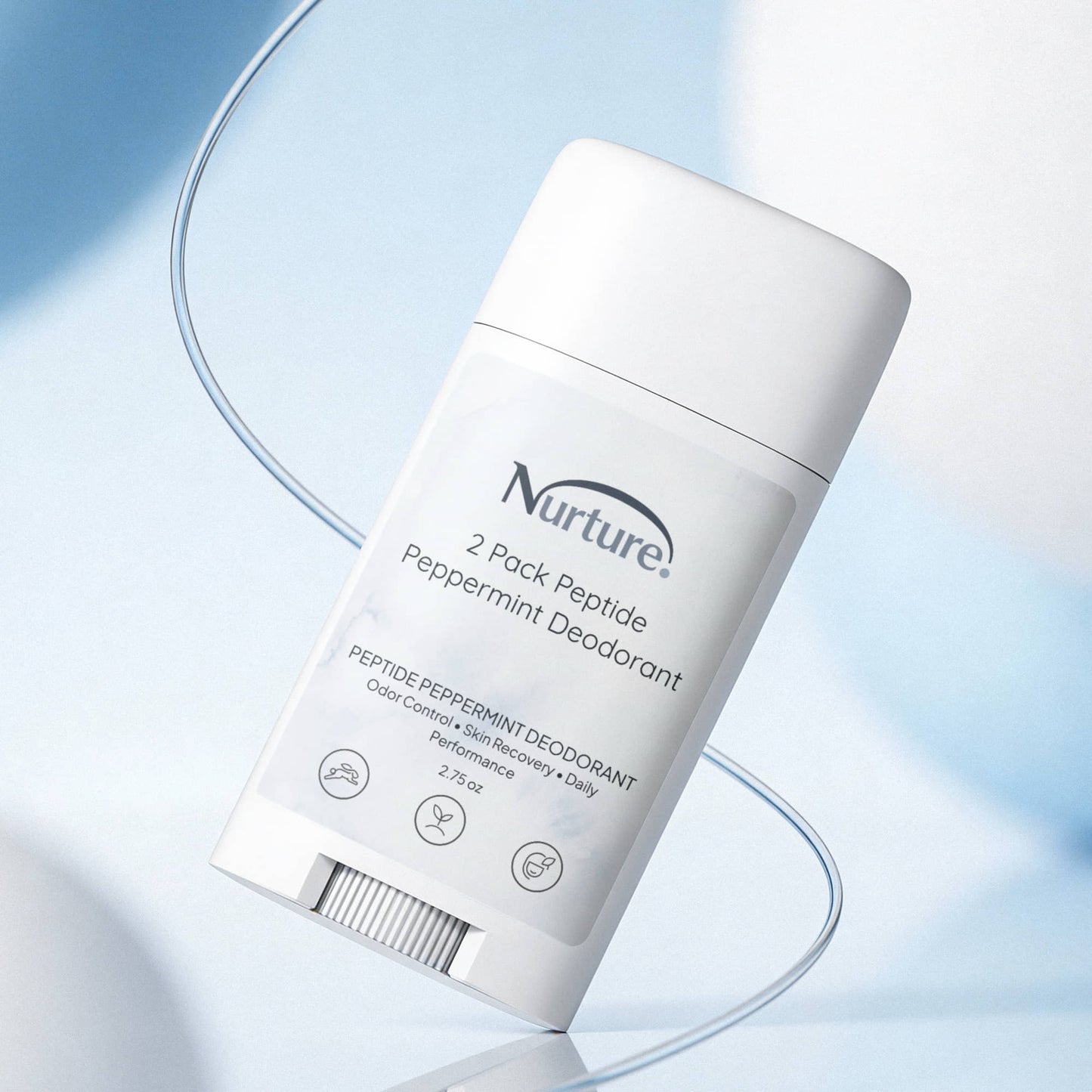 2 Pack Peptide Peppermint Deodorant