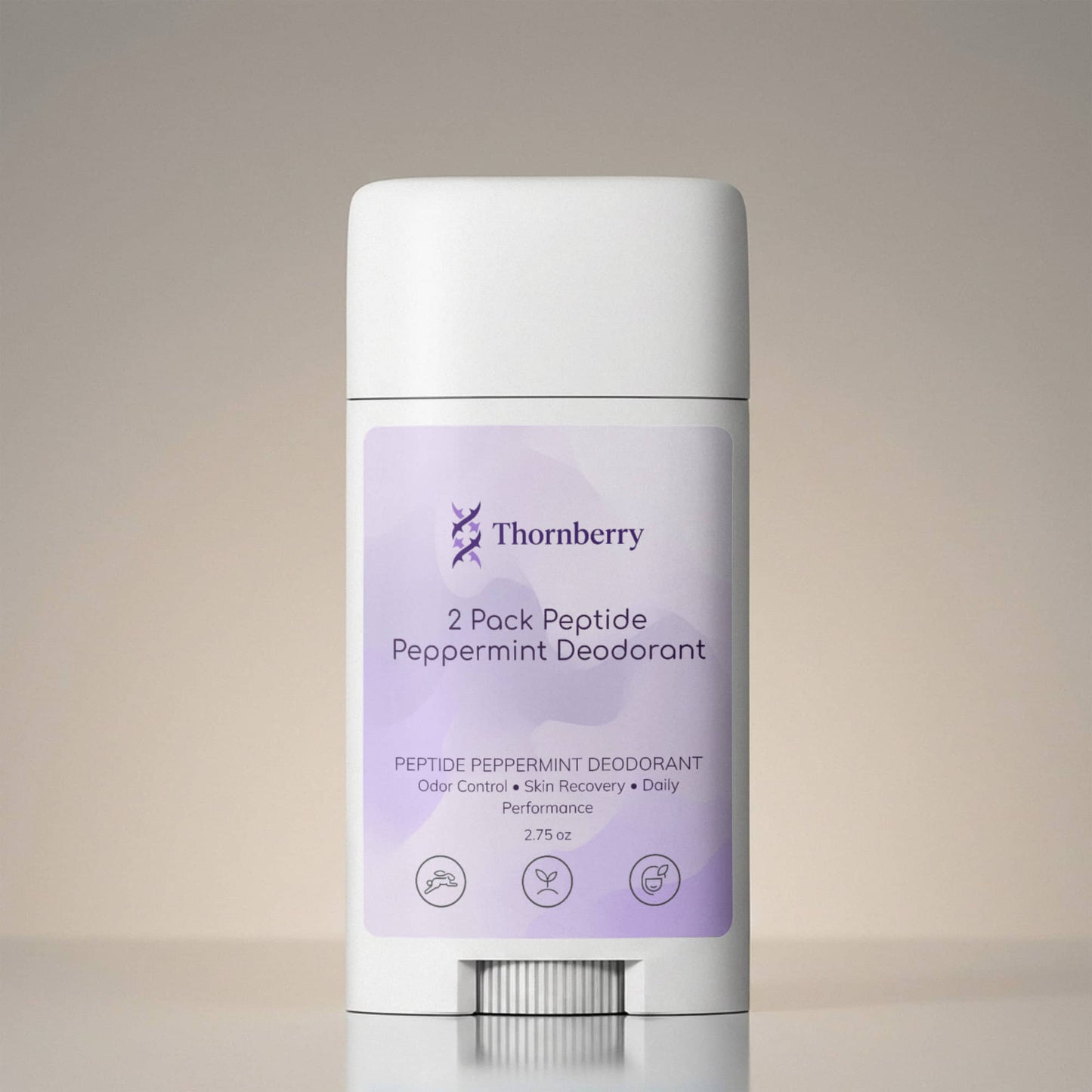 2 Pack Peptide Peppermint Deodorant