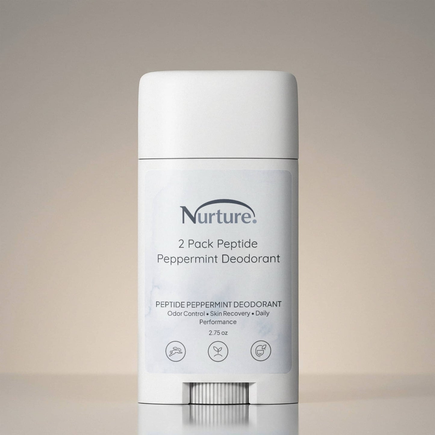 2 Pack Peptide Peppermint Deodorant