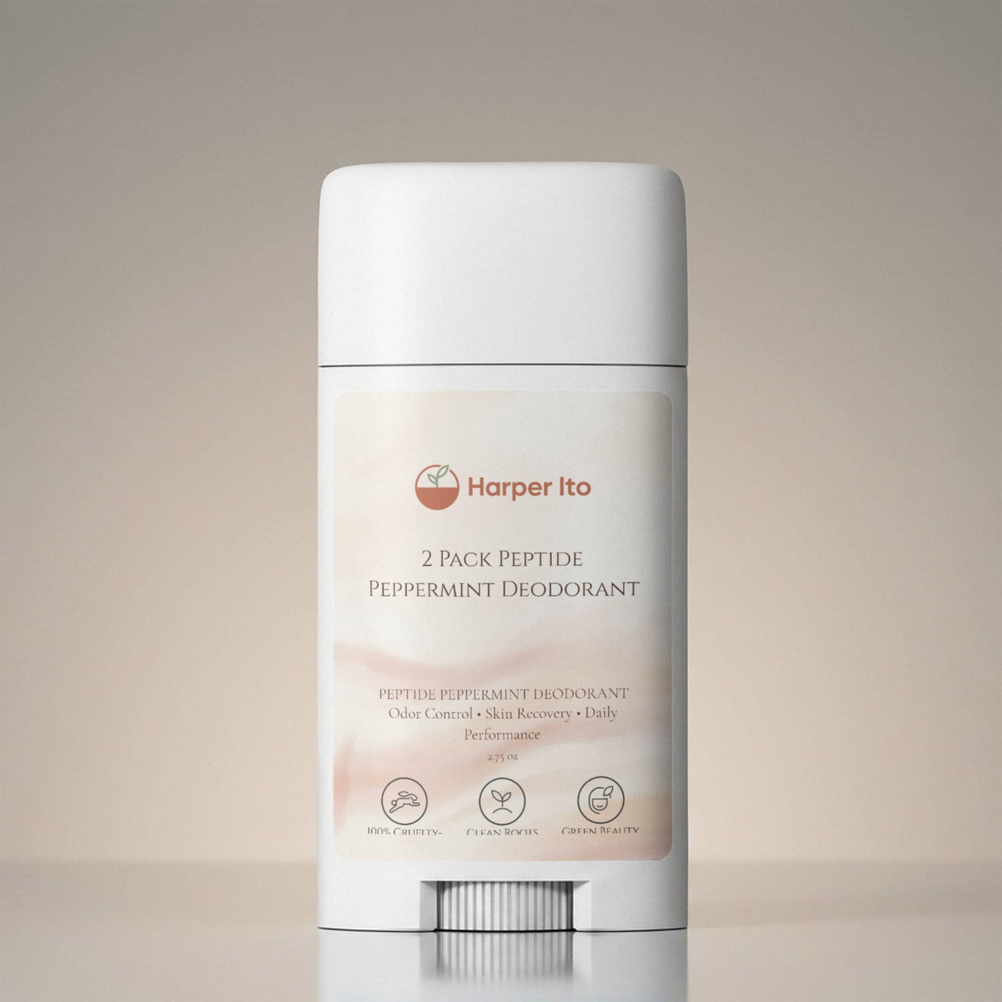 2 Pack Peptide Peppermint Deodorant