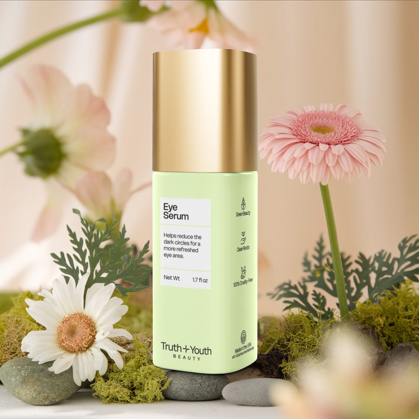 Brighten+Firm Eye Serum: Intensive Renewal Gold Cap