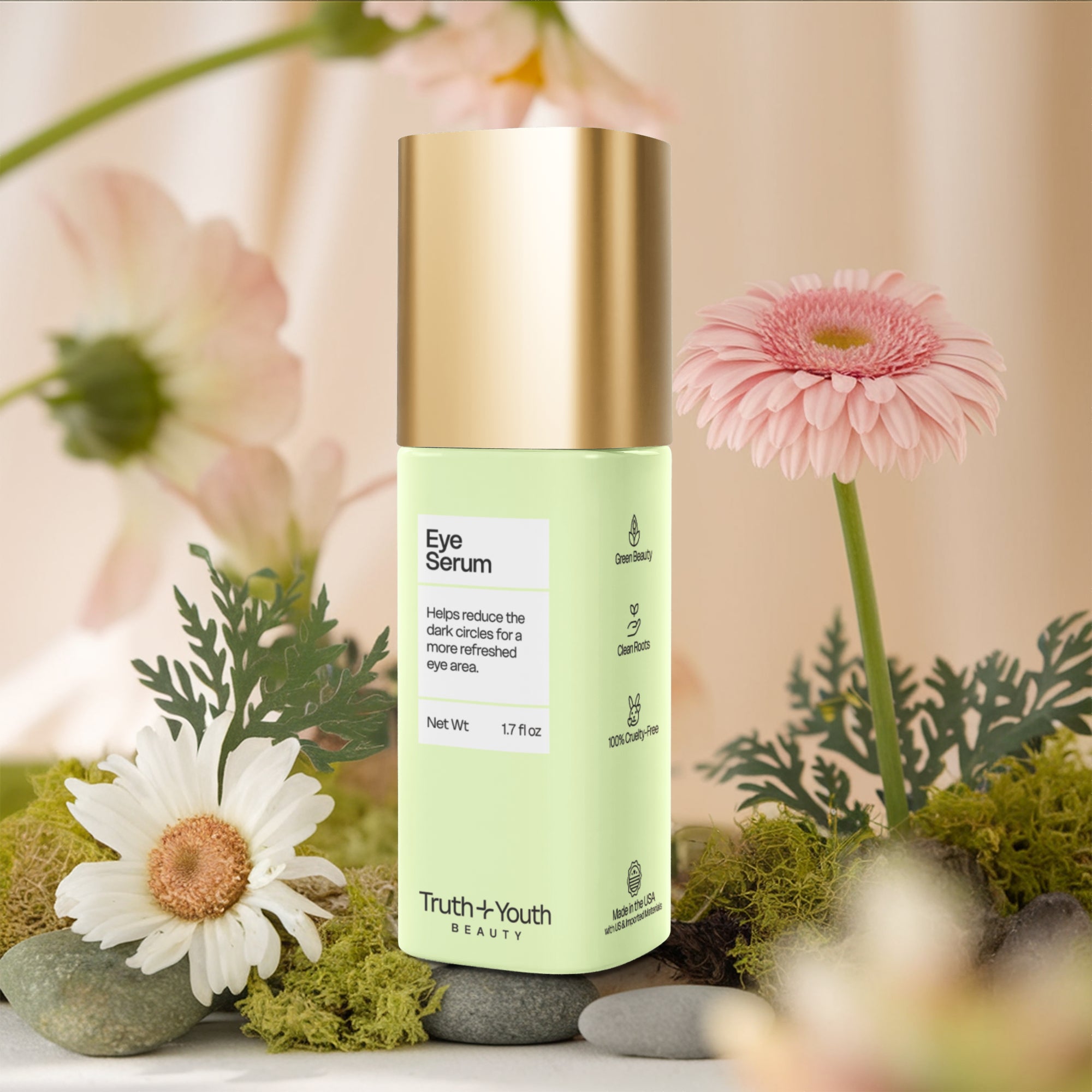 Brighten+Firm Eye Serum: Intensive Renewal Gold Cap