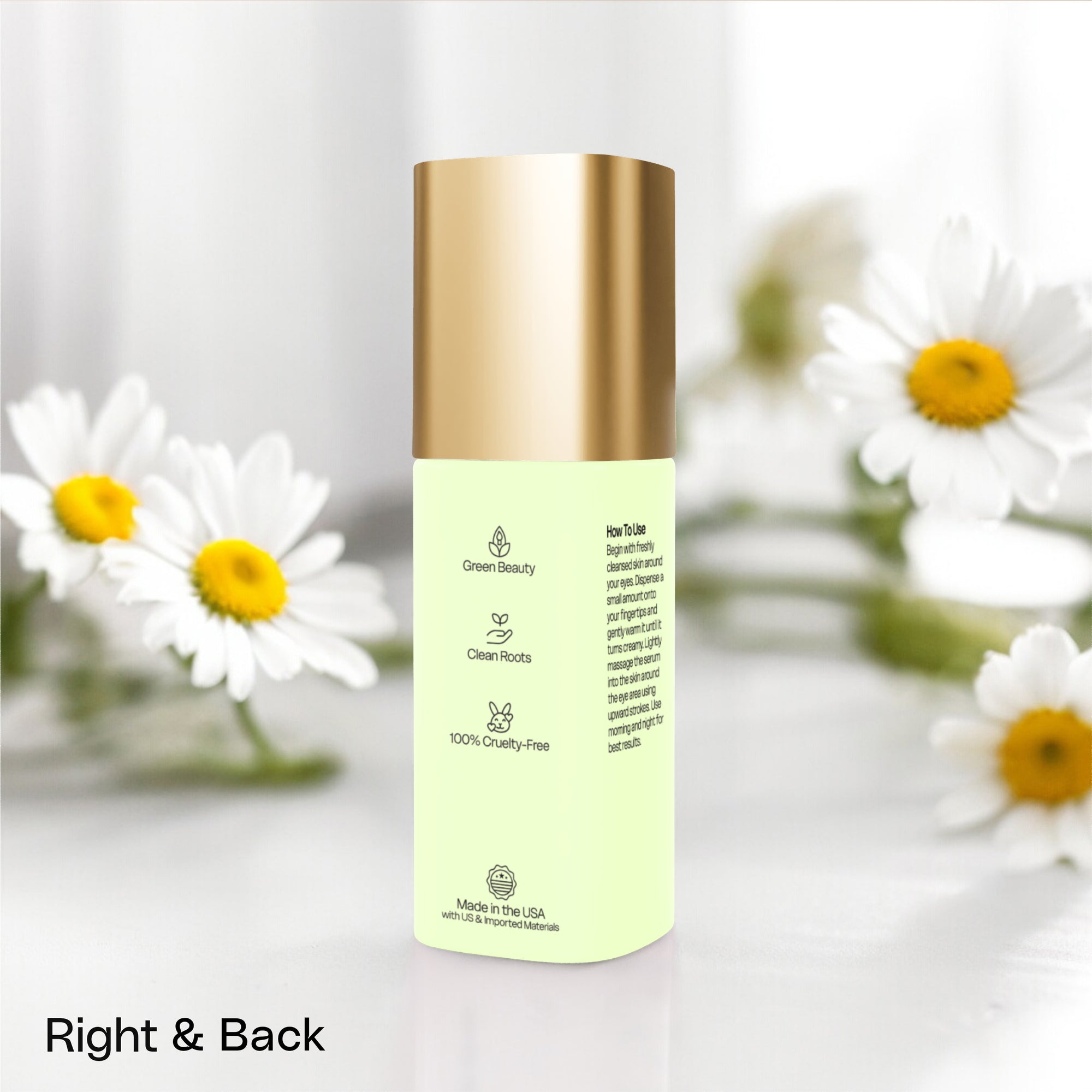 Brighten+Firm Eye Serum: Intensive Renewal Gold Cap