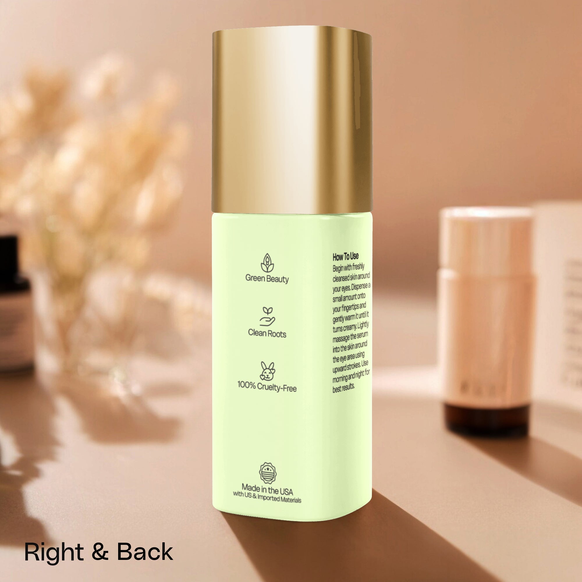 Brighten+Firm Eye Serum: Intensive Renewal Gold Cap