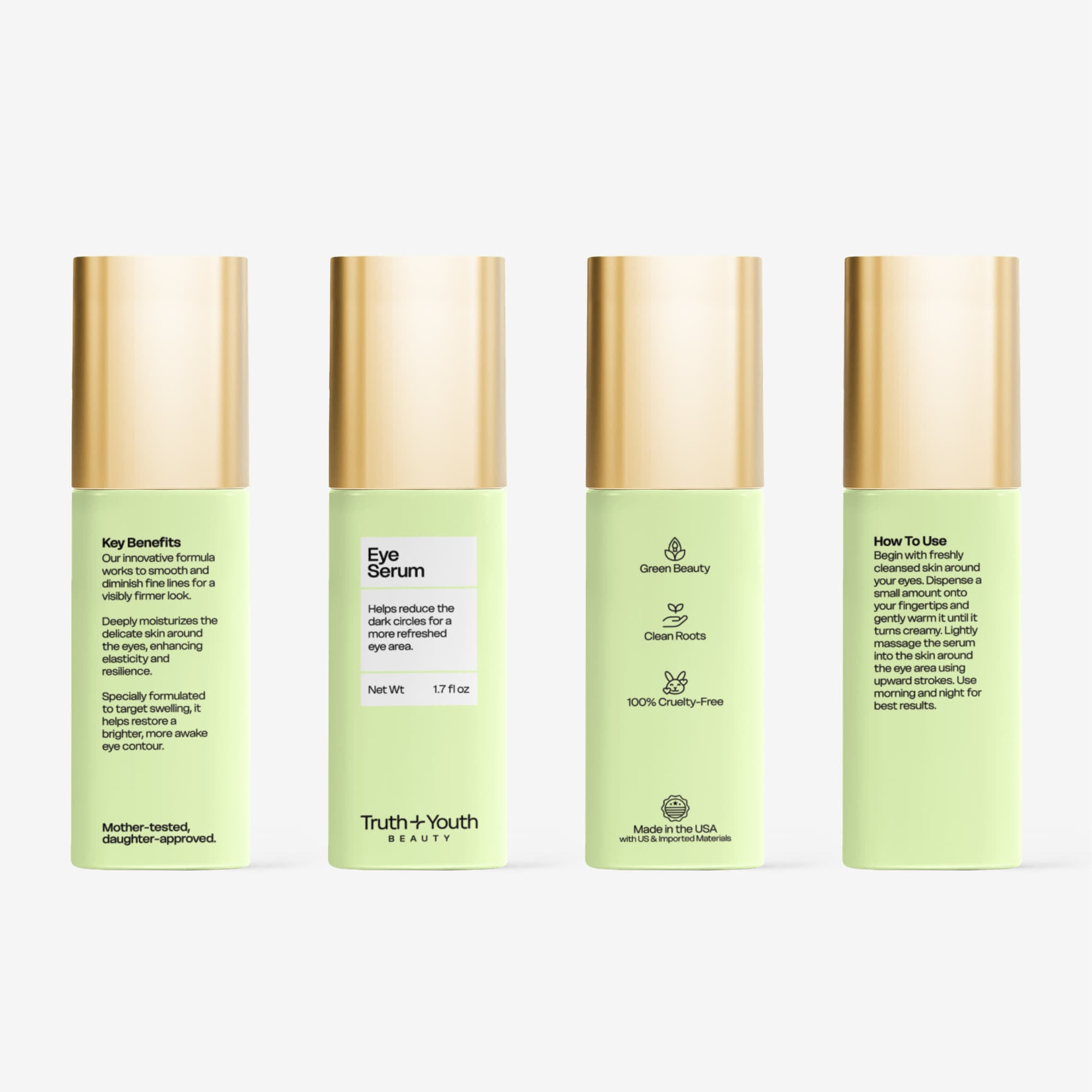 Brighten+Firm Eye Serum: Intensive Renewal Gold Cap