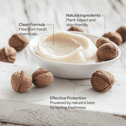 2 Pack Non-toxic Natural Deodorant, Aluminum-Free for Men