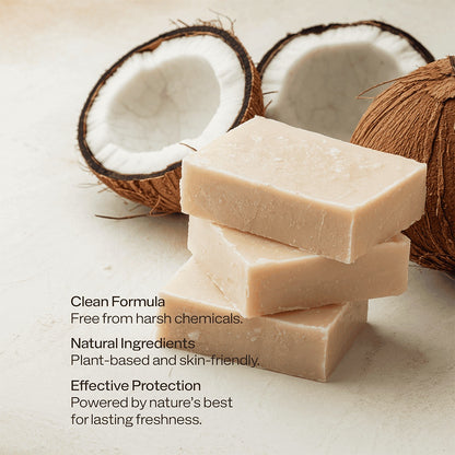 2 Pack Non-toxic Natural Deodorant, Aluminum-Free for Men