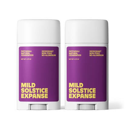 2 Pack Non-toxic Natural Deodorant, Aluminum-Free for Men