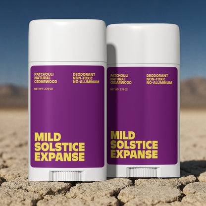 2 Pack Non-toxic Natural Deodorant, Aluminum-Free for Men