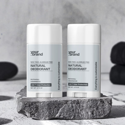 2 Pack Non-toxic Natural Deodorant, Aluminum-Free for Men