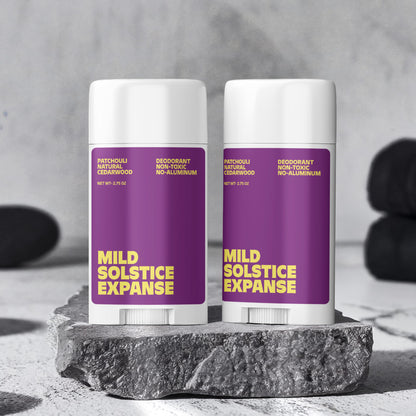 2 Pack Non-toxic Natural Deodorant, Aluminum-Free for Men