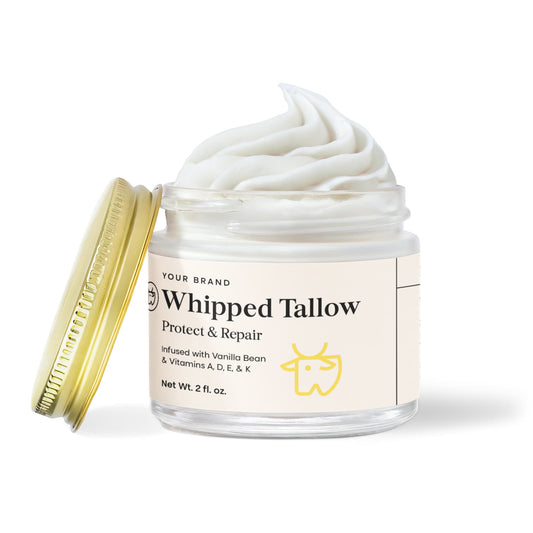 Whipped Grass-Fed Tallow Balm with Vanilla Bean