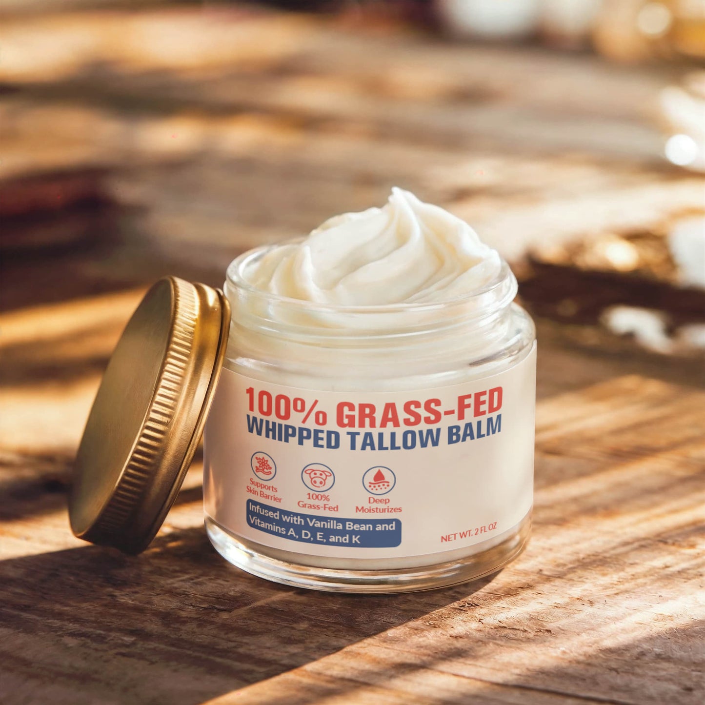 Whipped Grass-Fed Tallow Balm with Vanilla Bean Test Feb 25