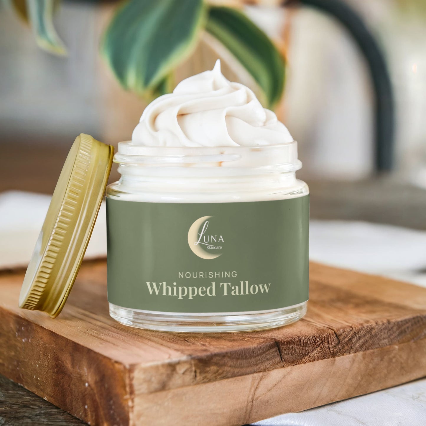 Whipped Grass-Fed Tallow Balm with Vanilla Bean