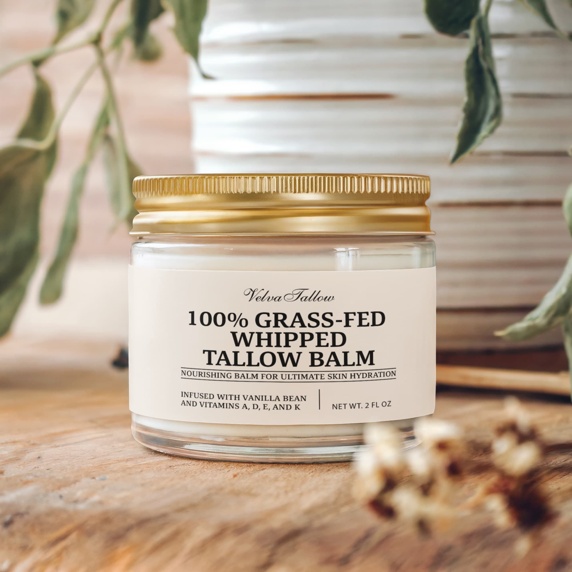 Whipped Grass-Fed Tallow Balm with Vanilla Bean Test 5