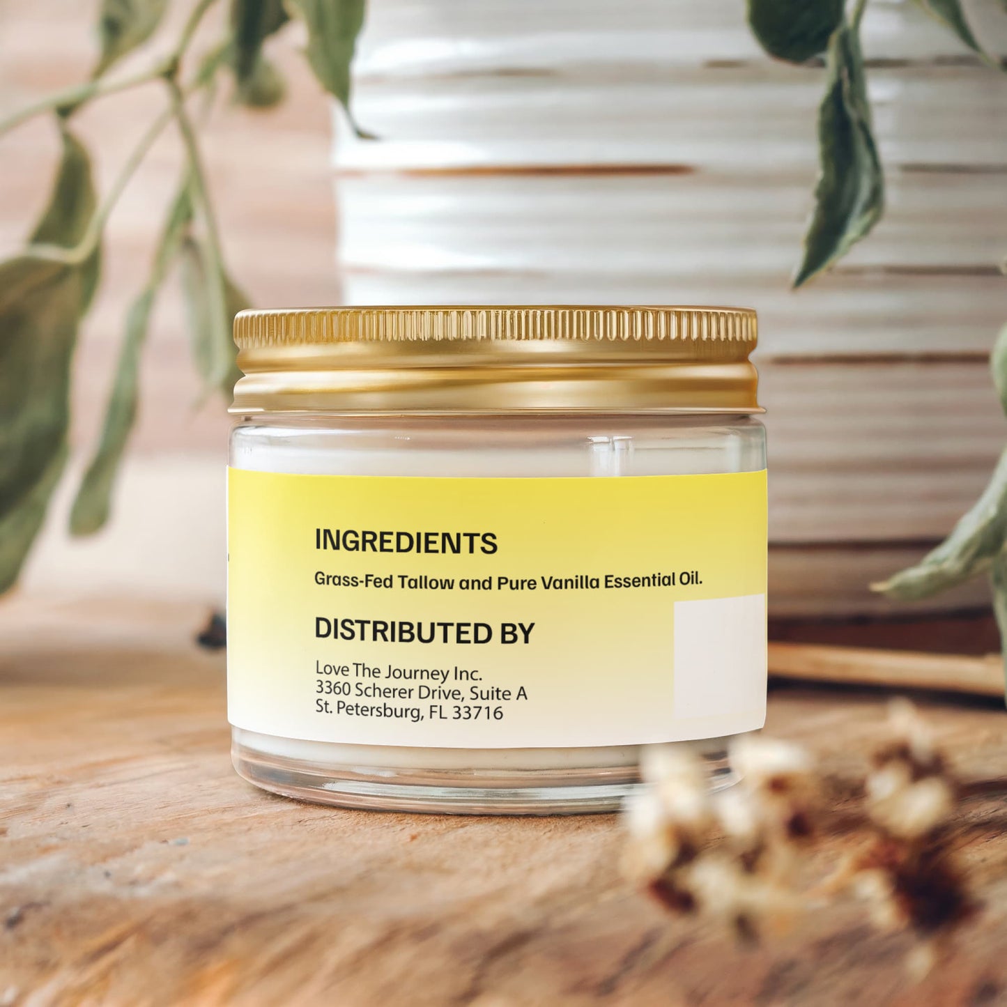 Whipped Grass-Fed Tallow Balm with Vanilla Bean