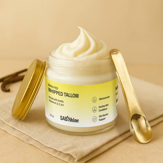 Whipped Grass-Fed Tallow Balm with Vanilla Bean