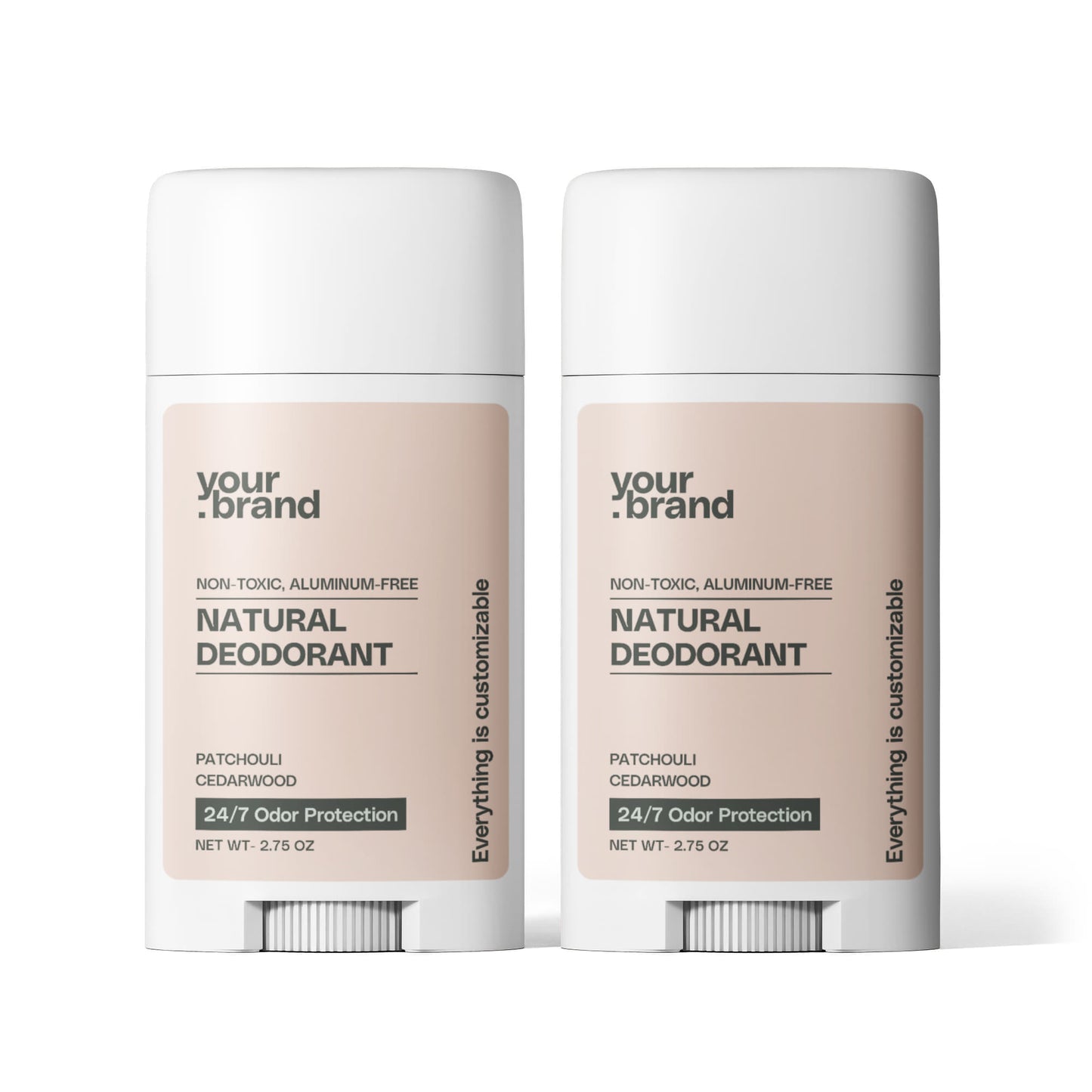 2 Pack Non-toxic Natural Deodorant, Aluminum-Free for Women