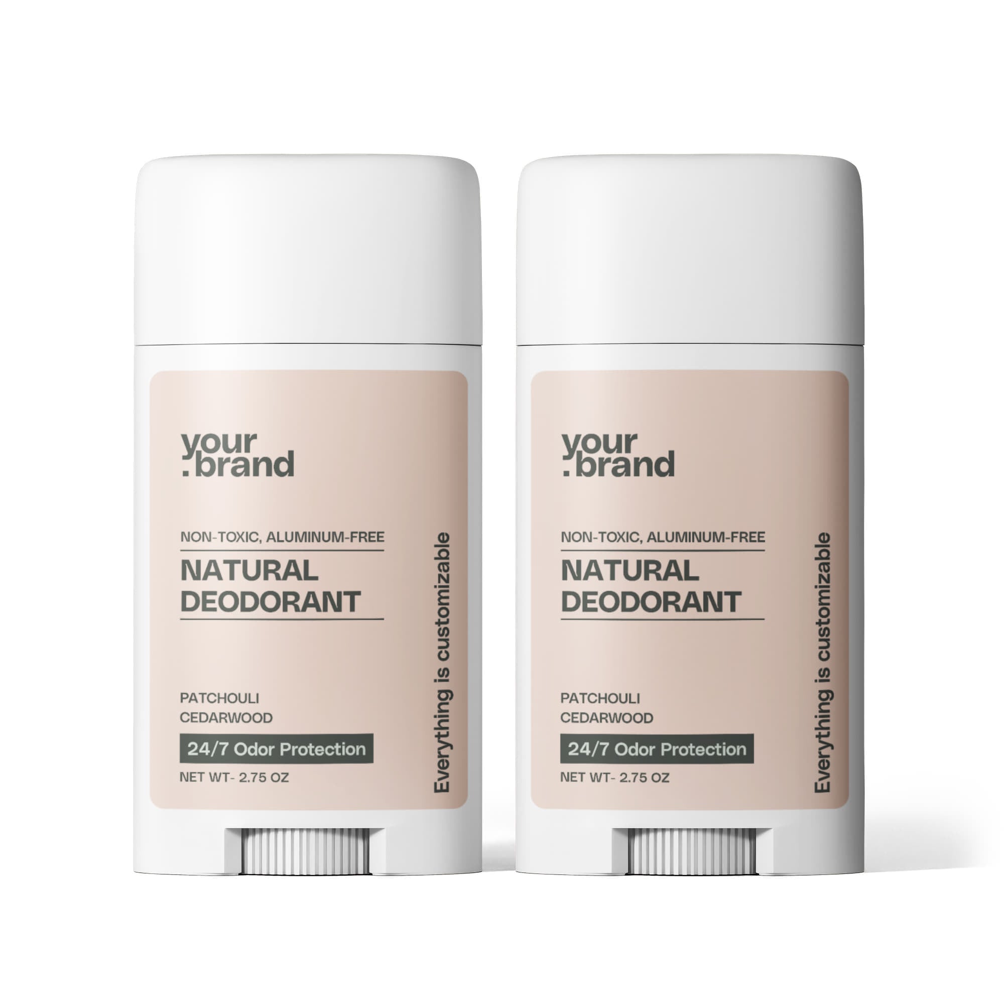 2 Pack Non-toxic Natural Deodorant, Aluminum-Free for Women