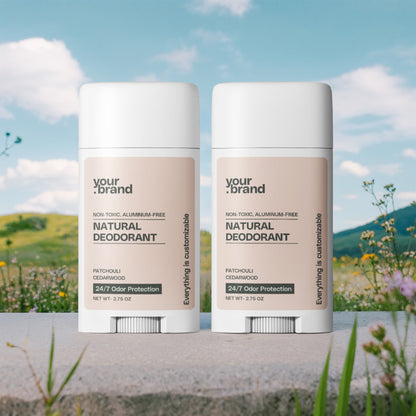 2 Pack Non-toxic Natural Deodorant, Aluminum-Free for Women