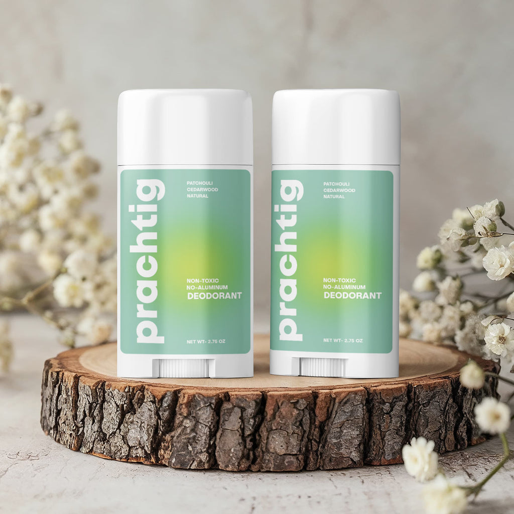 2 Pack Non-toxic Natural Deodorant, Aluminum-Free for Women