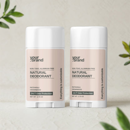 2 Pack Non-toxic Natural Deodorant, Aluminum-Free for Women
