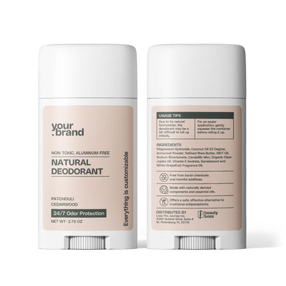 2 Pack Non-toxic Natural Deodorant, Aluminum-Free for Women