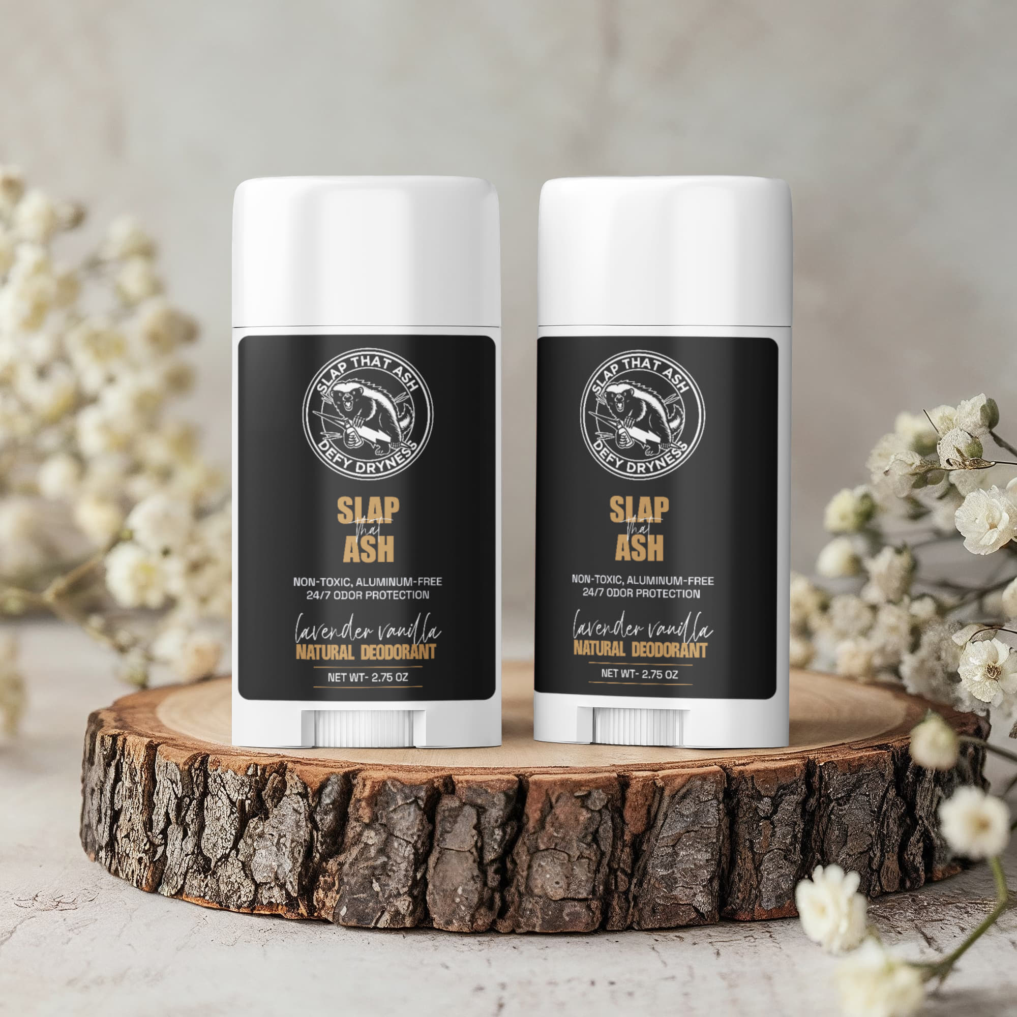 2 Pack Non-toxic Natural Deodorant, Aluminum-Free for Women (maga private)